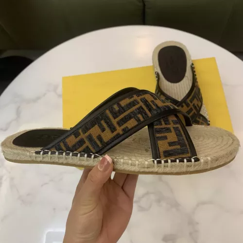 Replica Fendi Slippers For Men #1318485 $60.00 USD for Wholesale
