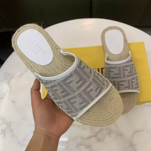 Replica Fendi Slippers For Men #1318488 $60.00 USD for Wholesale