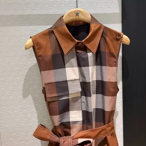 Replica Burberry Dresses Sleeveless For Women #1318646 $122.00 USD for Wholesale