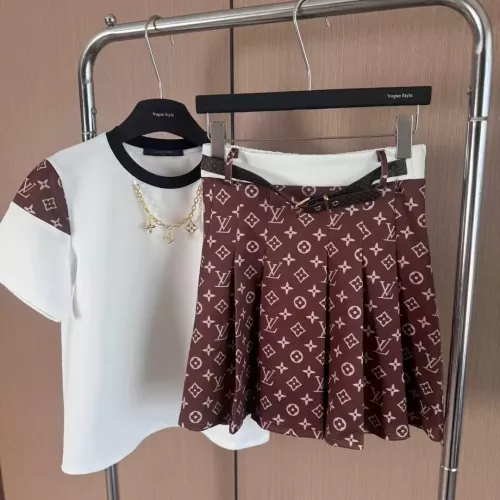 Replica Louis Vuitton LV Tracksuits Short Sleeved For Women #1318681 $82.00 USD for Wholesale
