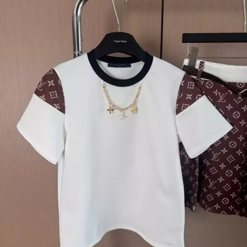 Replica Louis Vuitton LV Tracksuits Short Sleeved For Women #1318681 $82.00 USD for Wholesale
