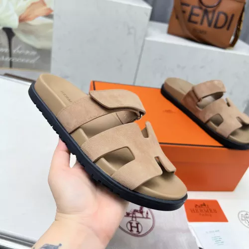 Replica Hermes Slippers For Men #1318721 $88.00 USD for Wholesale