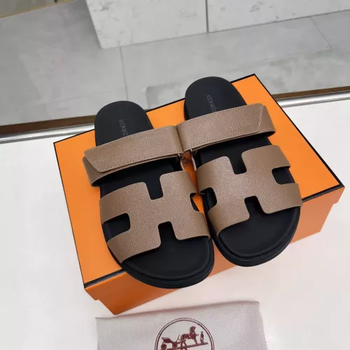Replica Hermes Slippers For Men #1318739 $88.00 USD for Wholesale