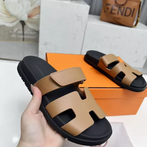 Replica Hermes Slippers For Men #1318741 $88.00 USD for Wholesale