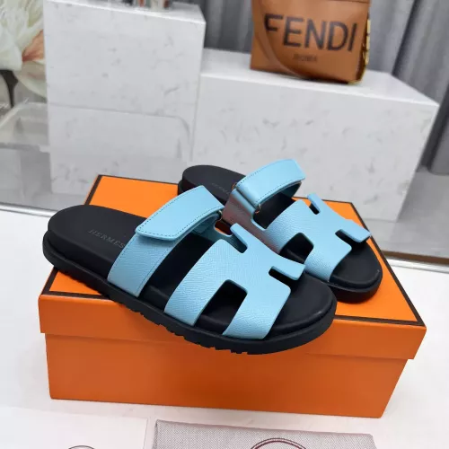 Replica Hermes Slippers For Men #1318743 $88.00 USD for Wholesale