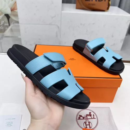 Replica Hermes Slippers For Men #1318743 $88.00 USD for Wholesale
