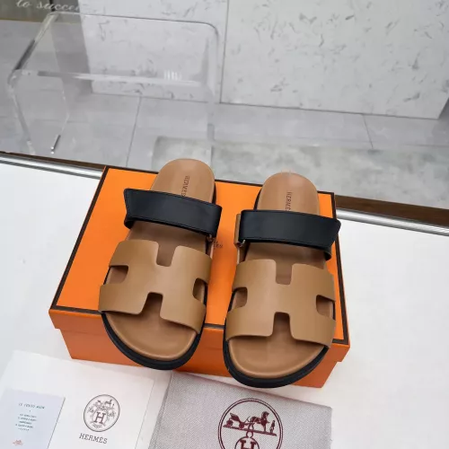Replica Hermes Slippers For Men #1318754 $88.00 USD for Wholesale