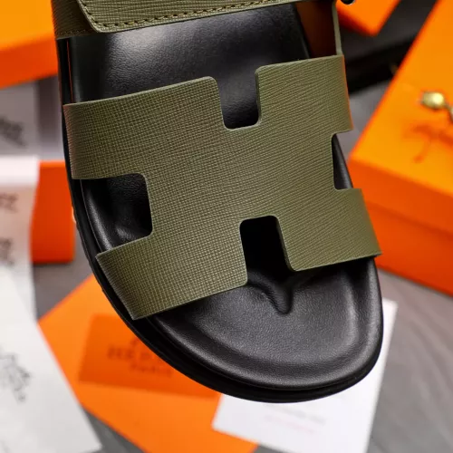 Replica Hermes Slippers For Men #1318803 $68.00 USD for Wholesale