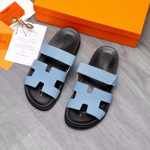 Replica Hermes Slippers For Men #1318807 $68.00 USD for Wholesale