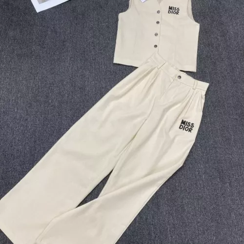 Replica Christian Dior Tracksuits Sleeveless For Women #1318859 $92.00 USD for Wholesale