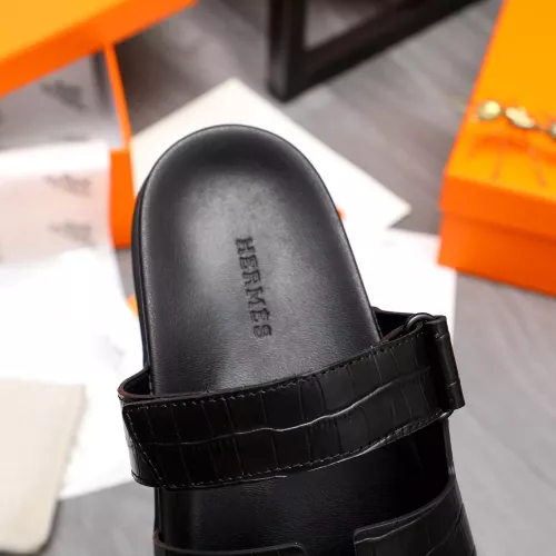 Replica Hermes Slippers For Men #1318880 $68.00 USD for Wholesale