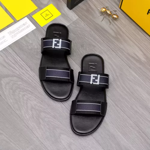 Replica Fendi Slippers For Men #1318886 $42.00 USD for Wholesale