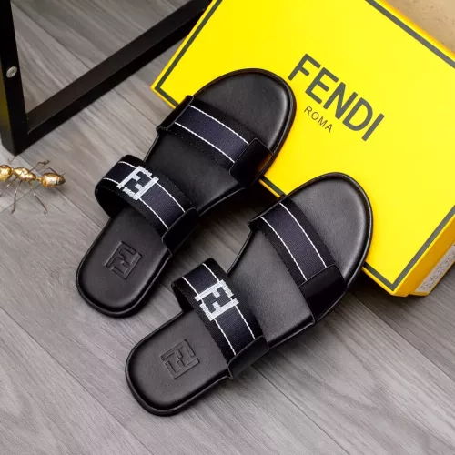 Replica Fendi Slippers For Men #1318886 $42.00 USD for Wholesale