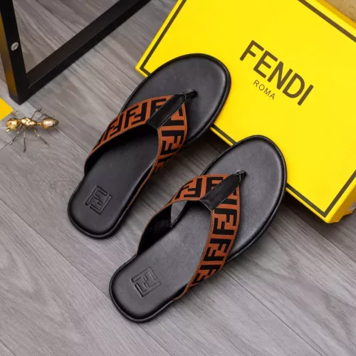 Replica Fendi Slippers For Men #1318888 $42.00 USD for Wholesale