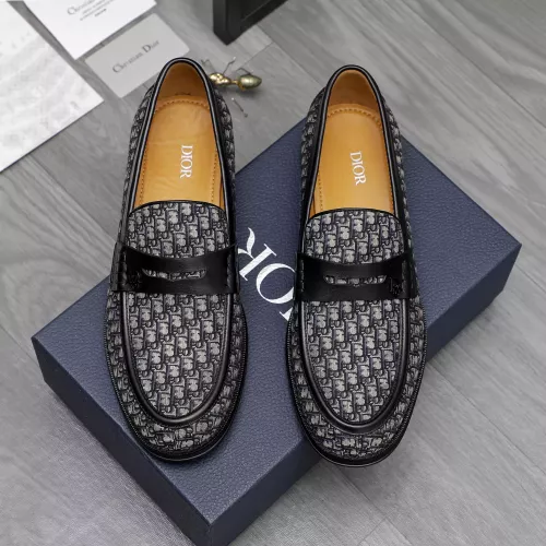 Replica Christian Dior Leather Shoes For Men #1319005 $105.00 USD for Wholesale