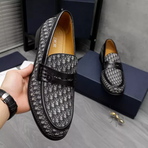 Replica Christian Dior Leather Shoes For Men #1319005 $105.00 USD for Wholesale