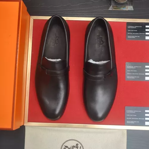 Replica Hermes Leather Shoes For Men #1319141 $100.00 USD for Wholesale