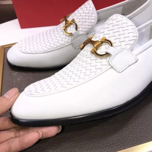Replica Salvatore Ferragamo Leather Shoes For Men #1319147 $102.00 USD for Wholesale