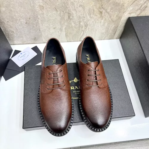 Replica Prada Leather Shoes For Men #1319314 $105.00 USD for Wholesale