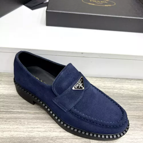 Replica Prada Leather Shoes For Men #1319319 $105.00 USD for Wholesale