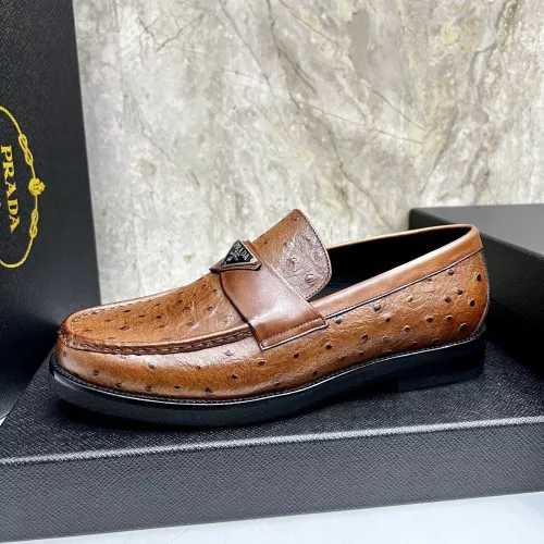 Replica Prada Leather Shoes For Men #1319331 $155.00 USD for Wholesale