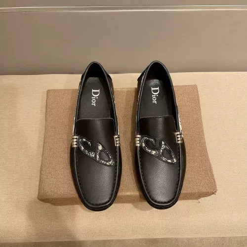 Replica Christian Dior Leather Shoes For Men #1319339 $76.00 USD for Wholesale