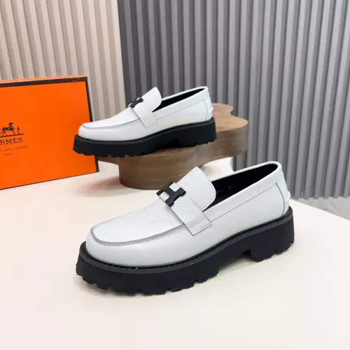 Replica Hermes Leather Shoes For Men #1319345 $132.00 USD for Wholesale