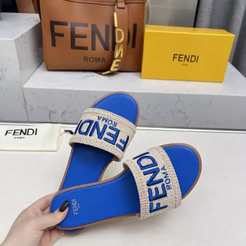 Replica Fendi Slippers For Women #1320063 $82.00 USD for Wholesale