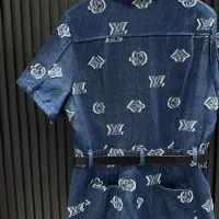$96.00 USD Louis Vuitton LV Dresses Short Sleeved For Women #1318909