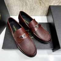 $155.00 USD Prada Leather Shoes For Men #1319325
