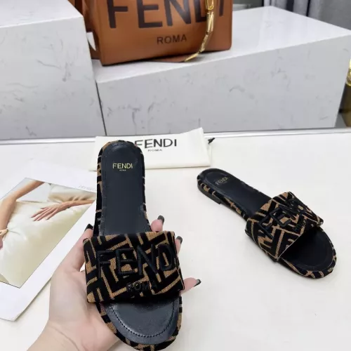 Replica Fendi Slippers For Women #1320231 $82.00 USD for Wholesale