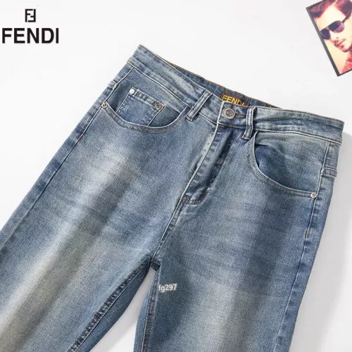 Replica Fendi Jeans For Men #1321274 $42.00 USD for Wholesale