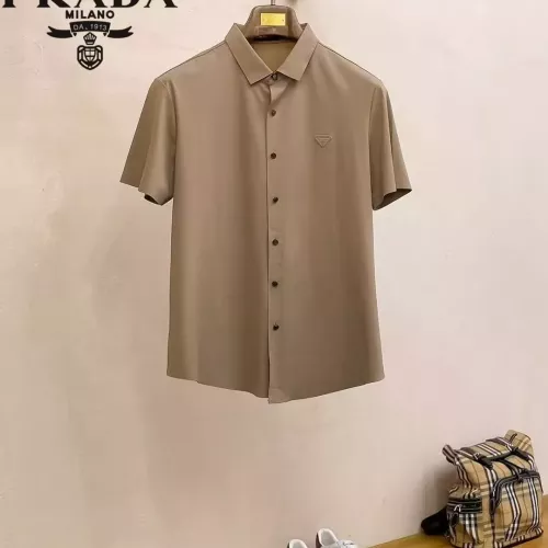 Prada Shirts Short Sleeved For Men #1321401