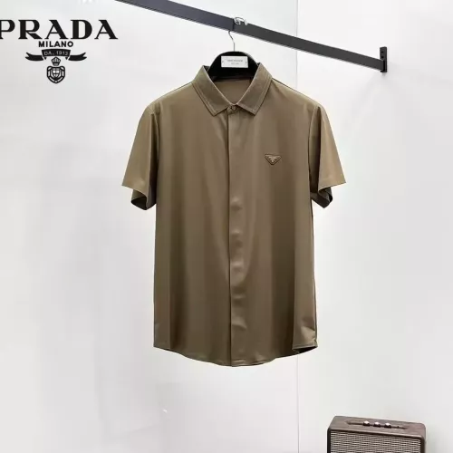 Prada Shirts Short Sleeved For Men #1321414