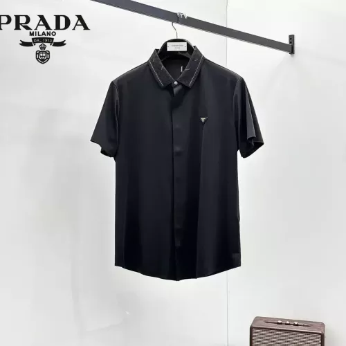 Prada Shirts Short Sleeved For Men #1321416