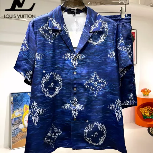Louis Vuitton LV Tracksuits Short Sleeved For Men #1321427 $76.00 USD, Wholesale Replica Louis Vuitton LV Tracksuits