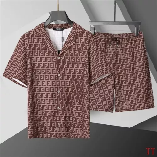 Fendi Tracksuits Short Sleeved For Men #1323348