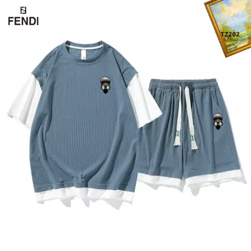Fendi Tracksuits Short Sleeved For Men #1323661