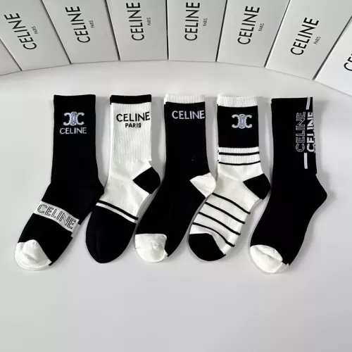 Replica Celine Socks #1324637 $29.00 USD for Wholesale