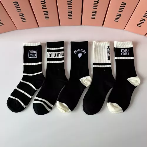 Replica MIU MIU Socks #1324638 $29.00 USD for Wholesale