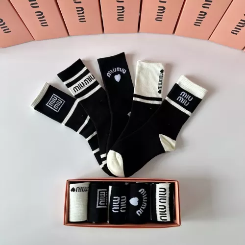 Replica MIU MIU Socks #1324638 $29.00 USD for Wholesale