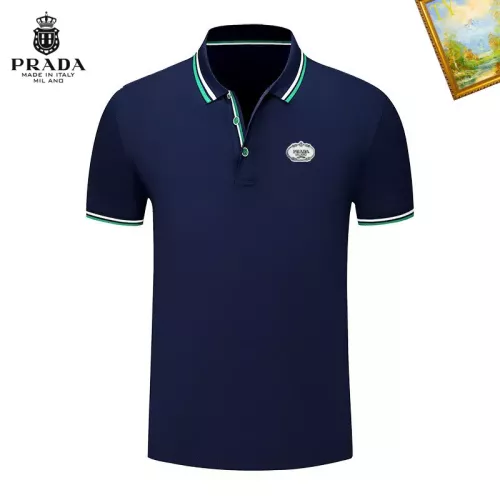 Prada T-Shirts Short Sleeved For Men #1327717 $29.00 USD, Wholesale Replica Prada T-Shirts
