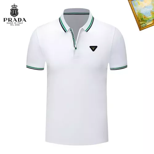 Prada T-Shirts Short Sleeved For Men #1327756 $29.00 USD, Wholesale Replica Prada T-Shirts