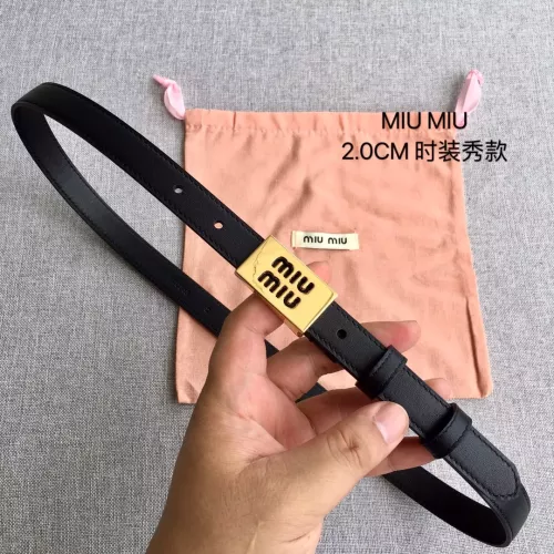MIU MIU AAA Quality Belts In 2.0cm For Women #1328563 $52.00 USD, Wholesale Replica MIU MIU AAA Quality Belts