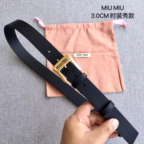 MIU MIU AAA Quality Belts In 3.0cm For Women #1328592 $52.00 USD, Wholesale Replica MIU MIU AAA Quality Belts