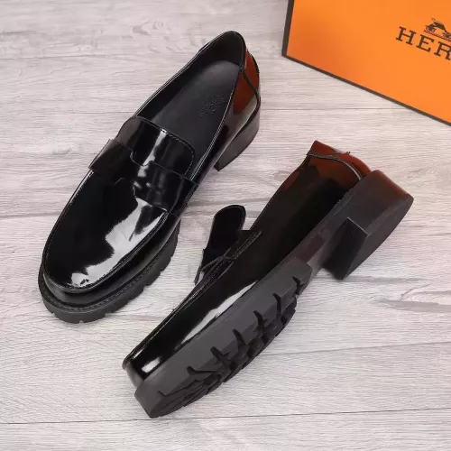 Replica Hermes Leather Shoes For Men #1329632 $96.00 USD for Wholesale