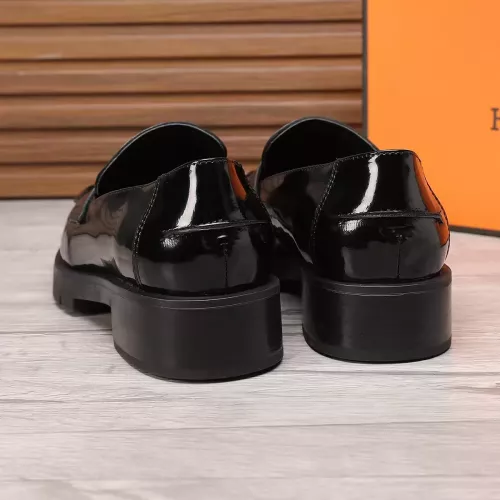 Replica Hermes Leather Shoes For Men #1329632 $96.00 USD for Wholesale