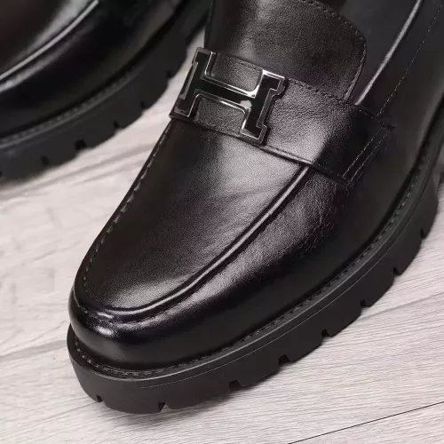 Replica Hermes Leather Shoes For Men #1329635 $96.00 USD for Wholesale