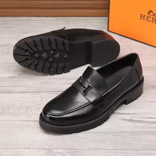 Replica Hermes Leather Shoes For Men #1329635 $96.00 USD for Wholesale