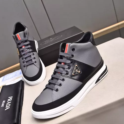 Replica Prada High Top Shoes For Men #1329667 $85.00 USD for Wholesale